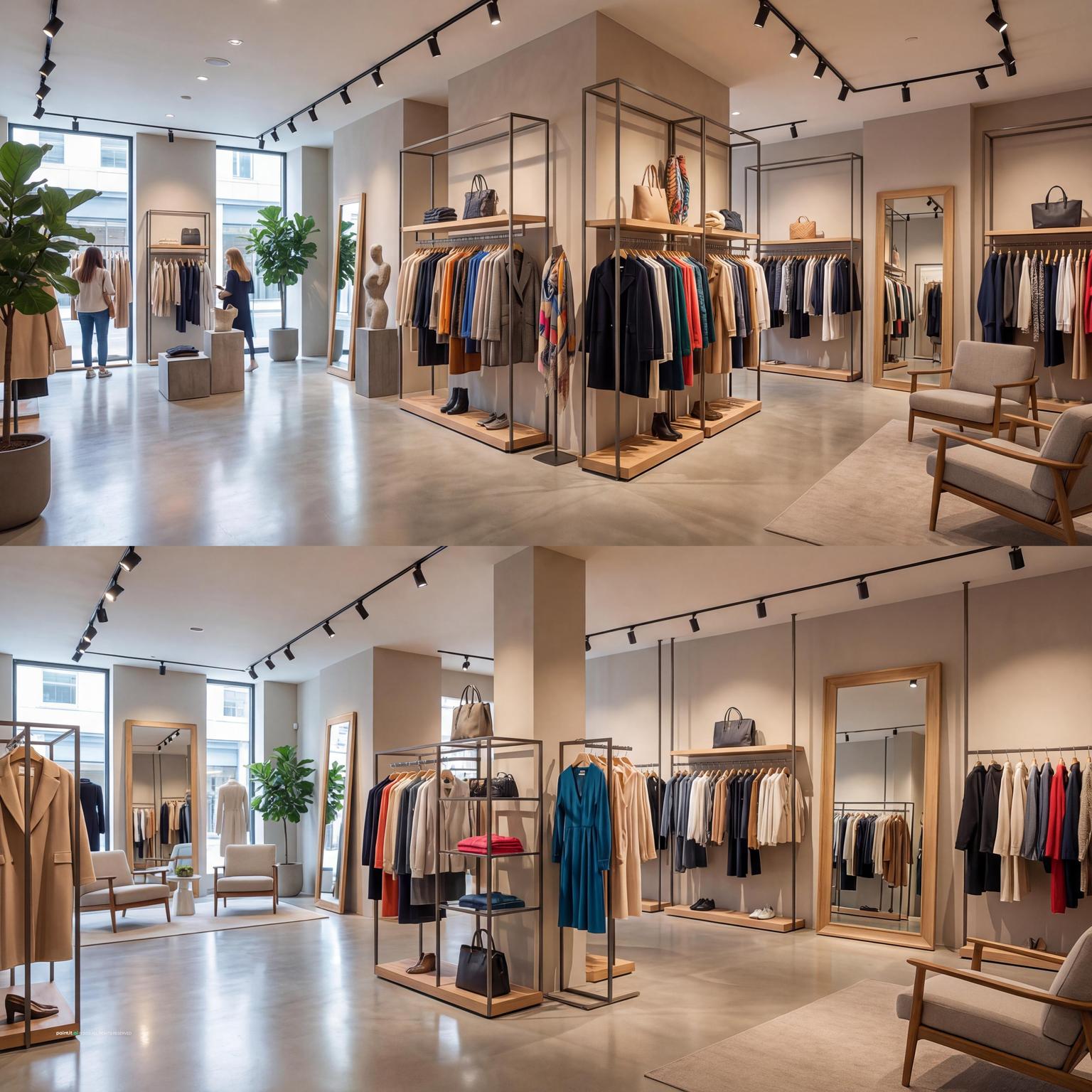 Small saree shop interior design 3