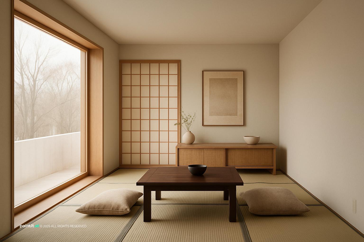 Japandi Living Room Design - Minimalist Style Guide | Paintit.ai - 14