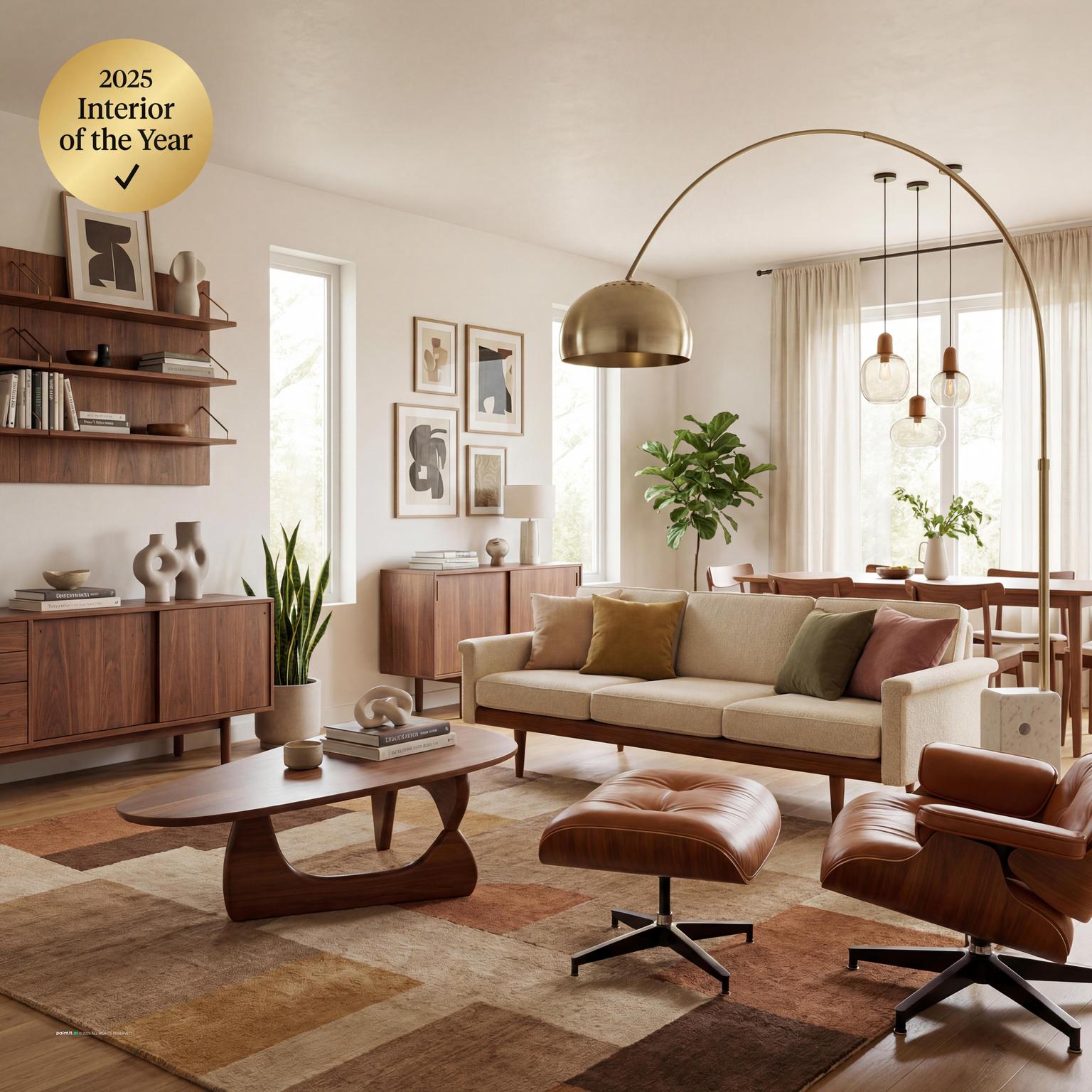 Luxury penthouse living room design, featuring expansive space for sophisticated double living room ideas and multiple zones.