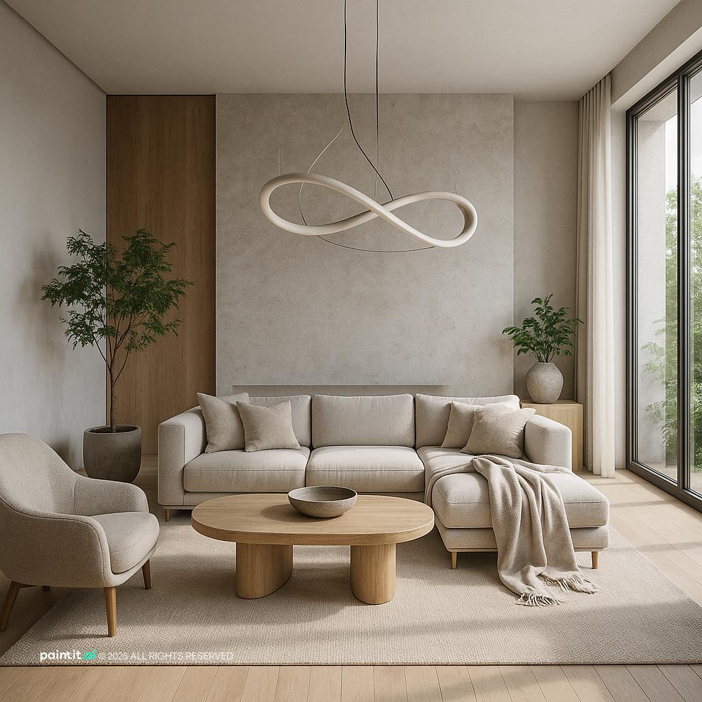 Contemporary Minimalist Living Room Design for Kelly Hoppen Interior Design Style