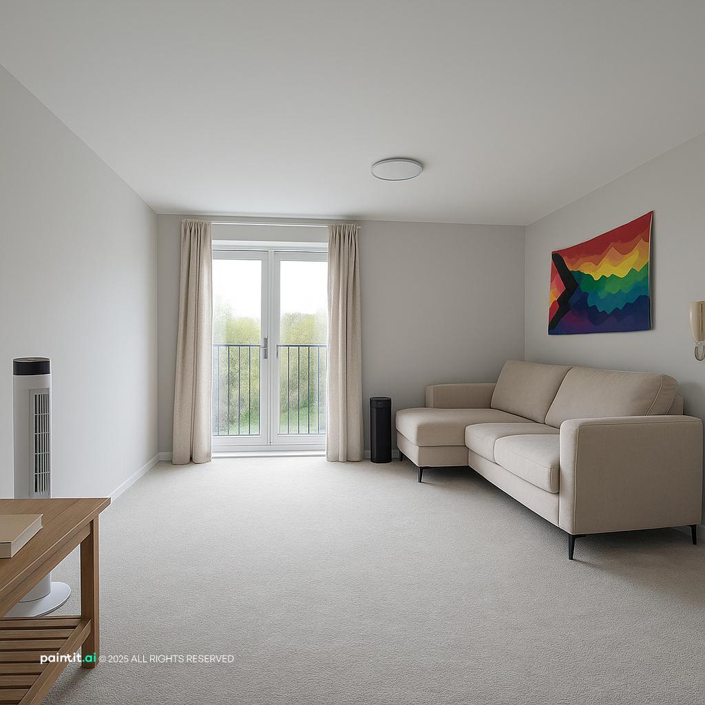 Worldly Gray Living Room: Sophisticated Interior Design | Paintit.ai - 23