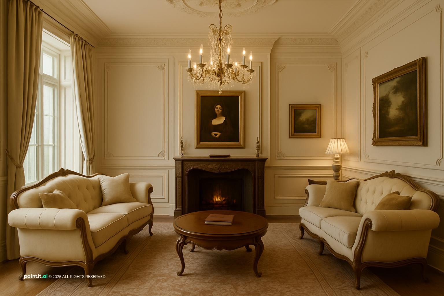 Warm Cozy Christmas Living Room - Festive Decor Ideas | Paintit.ai - 29