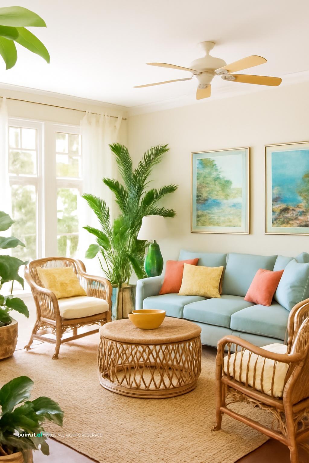 Yellow Living Room - Bright Decor Concepts | Paintit.ai - 34