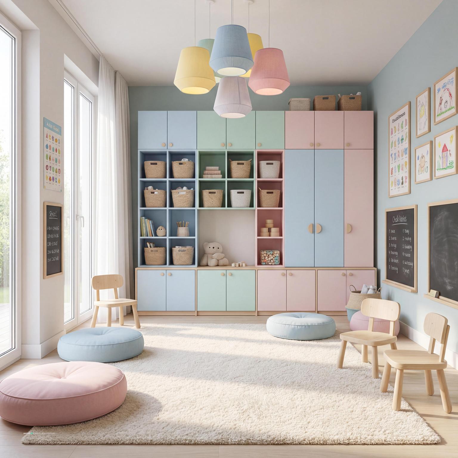 Preschool classroom interior design