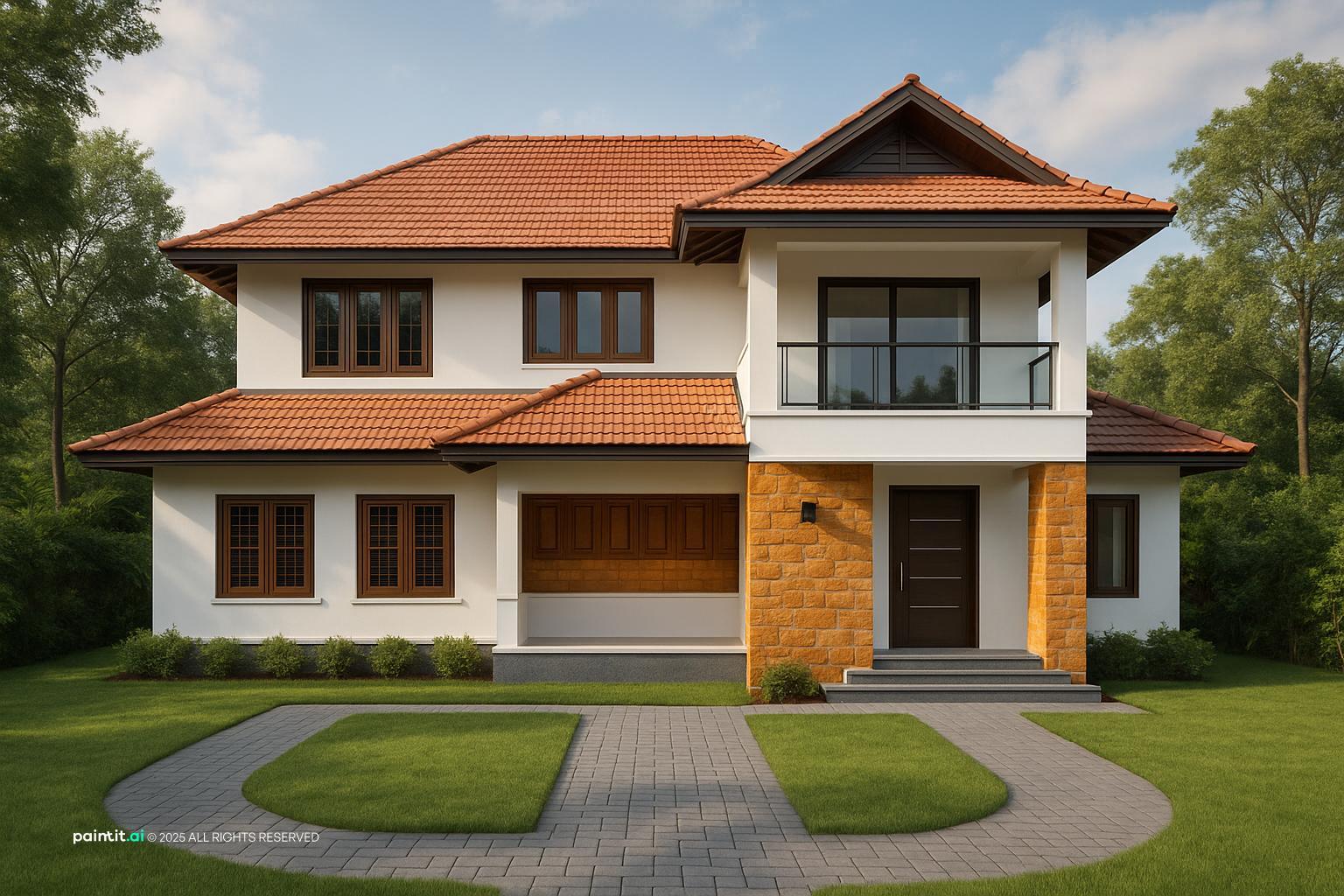 Orange and Grey Living Room - Design Inspiration | Paintit.ai - 30