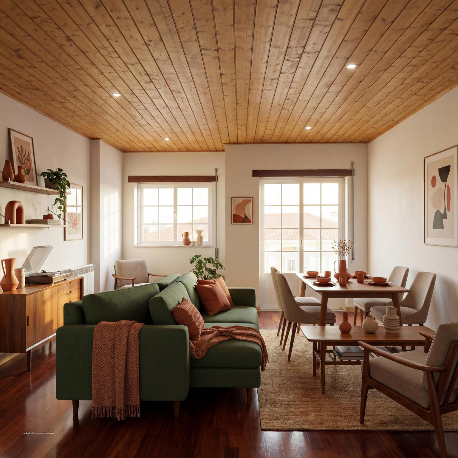 Terracotta Living Room - Warm Design Ideas | Paintit.ai - 4