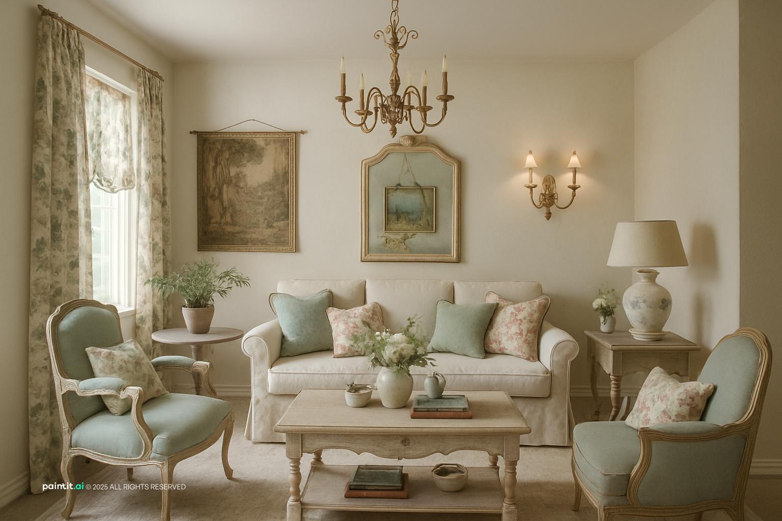 Middle Class 1940s Living Room - Vintage Home Inspiration | Paintit.ai - 18