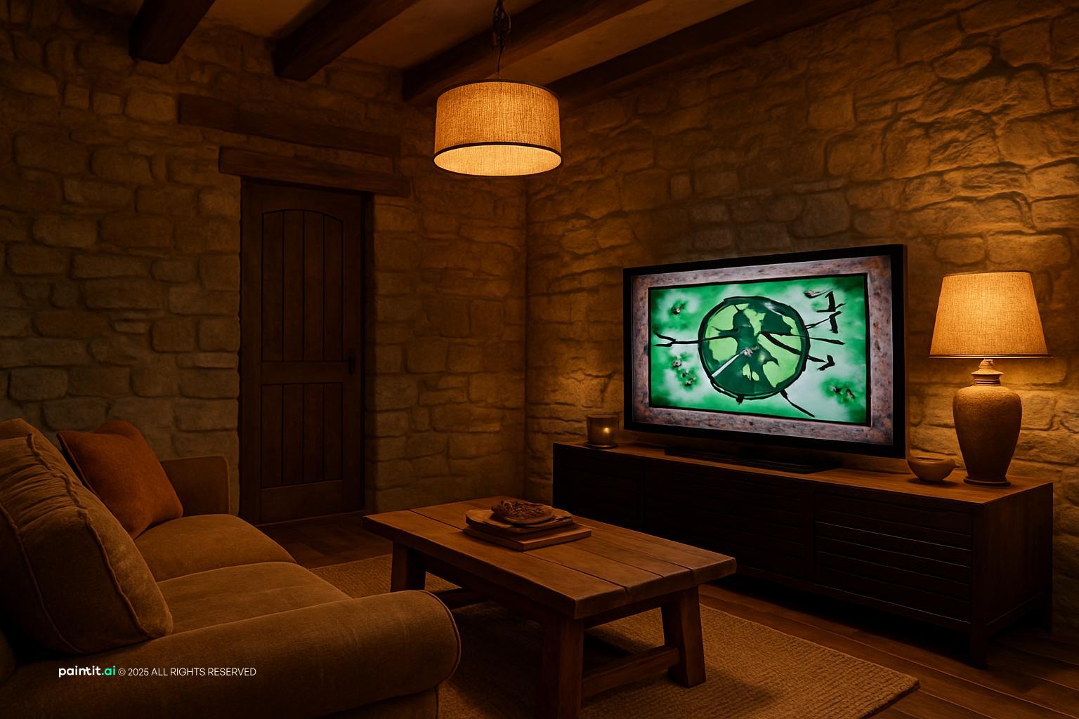 Barndominium Living Room - Rustic Chic Interiors | Paintit.ai - 29