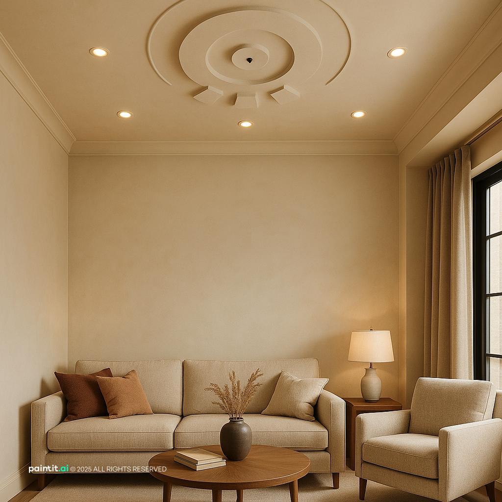 White Floors Living Room - Elegant Interior Design | Paintit.ai - 11