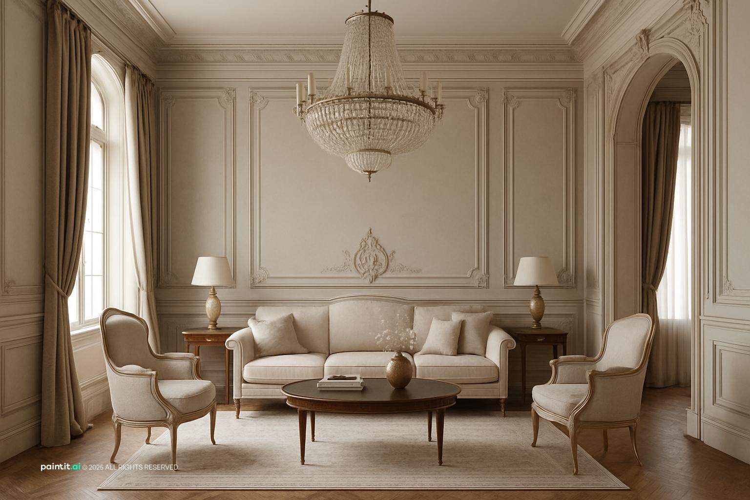 Warm Beige Living Room Ideas - Elegant Design Concepts | Paintit.ai - 15