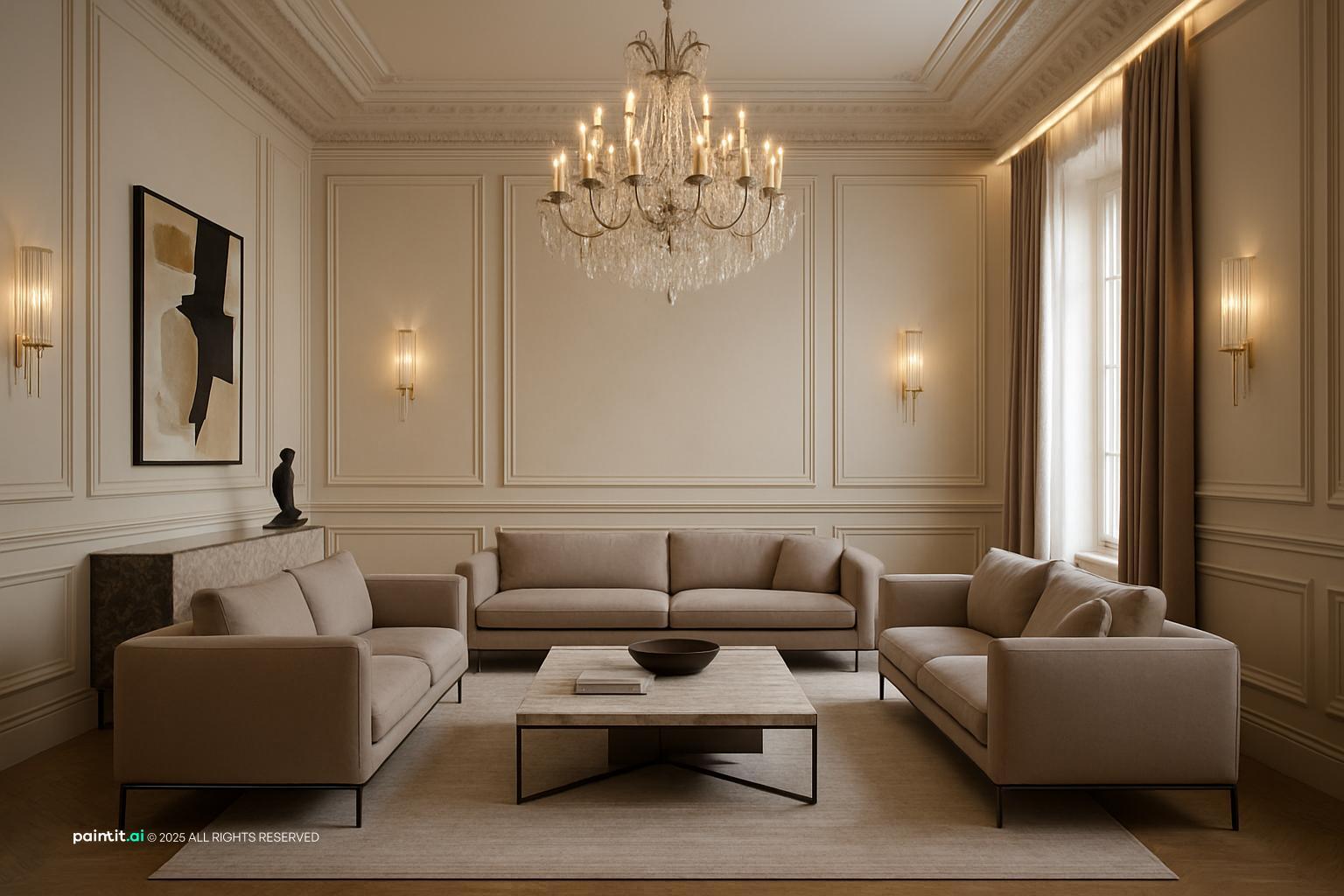 French Living Room - Elegant Design Ideas | Paintit.ai - 20