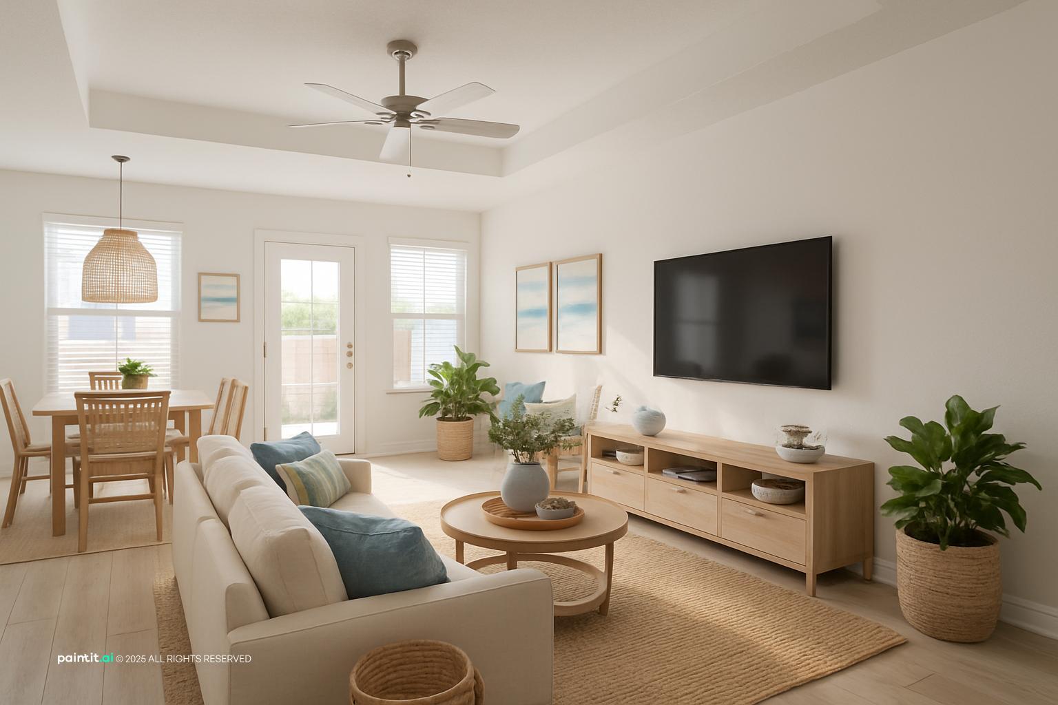 Cape Cod Living Room - Coastal Design | Paintit.ai - 22