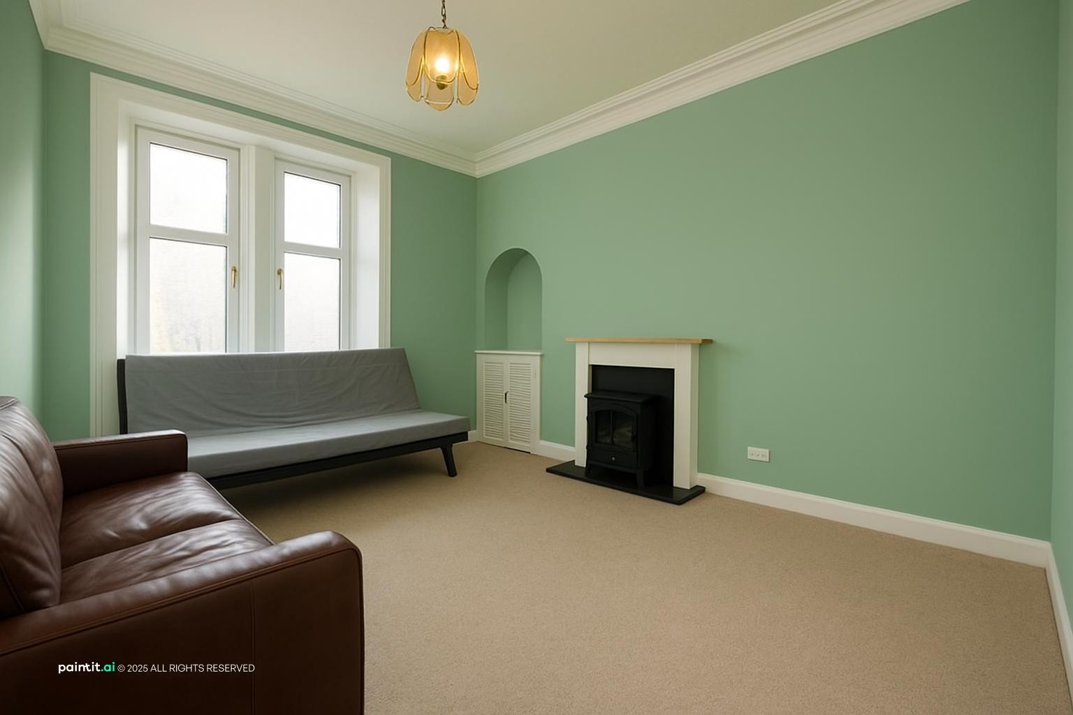 Sage Green and Cream Living Room - Sophisticated Design Ideas | Paintit.ai - 19