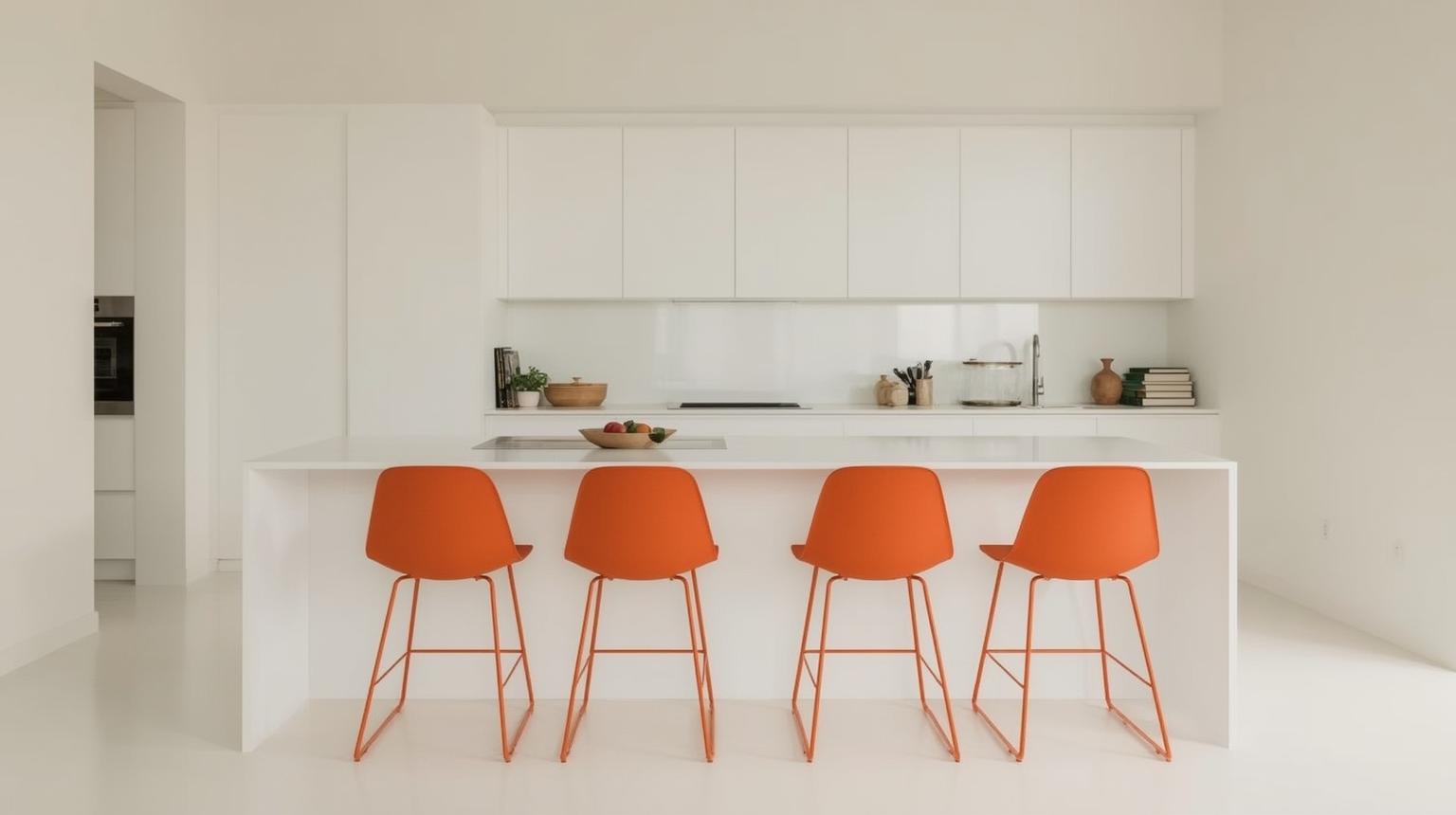 Orange Barstools and Seating