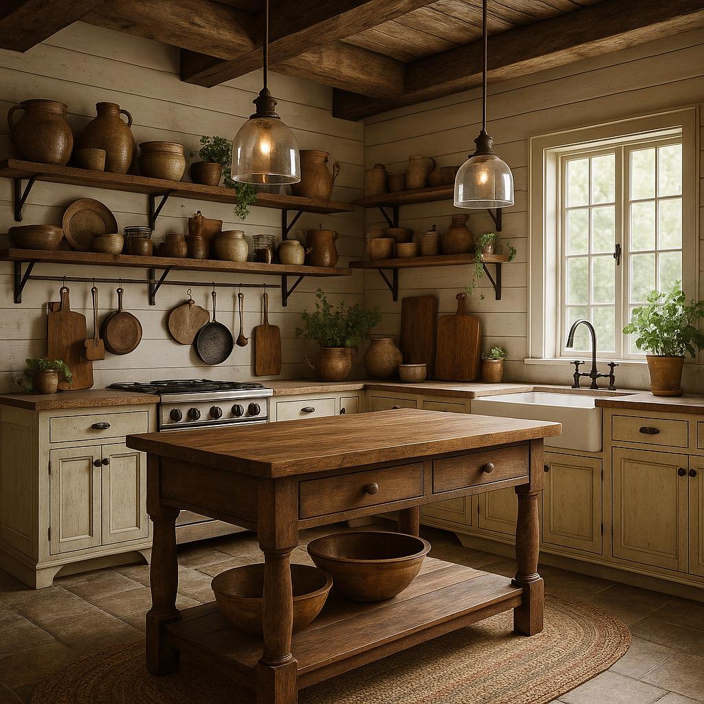 Rustic Farmhouse Kitchen 3 for Country Style Interior Design Characteristics