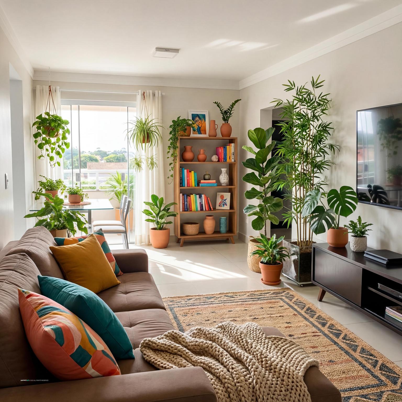 Biophilic Living Room: Nature-Inspired Design | Paintit.ai - 13