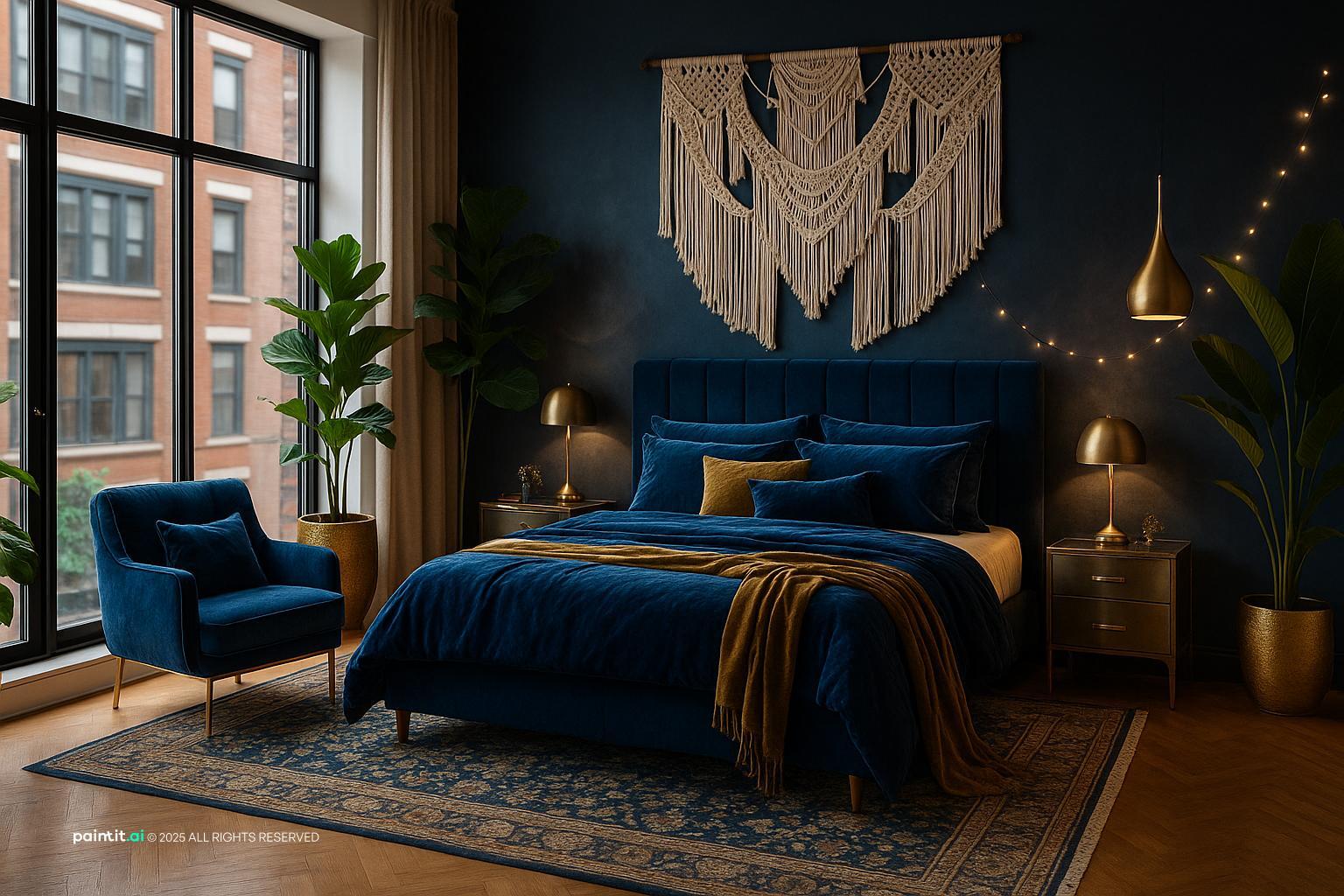 Luxurious Bohemian Bedroom for Bohemian Style Interior Design Characteristics