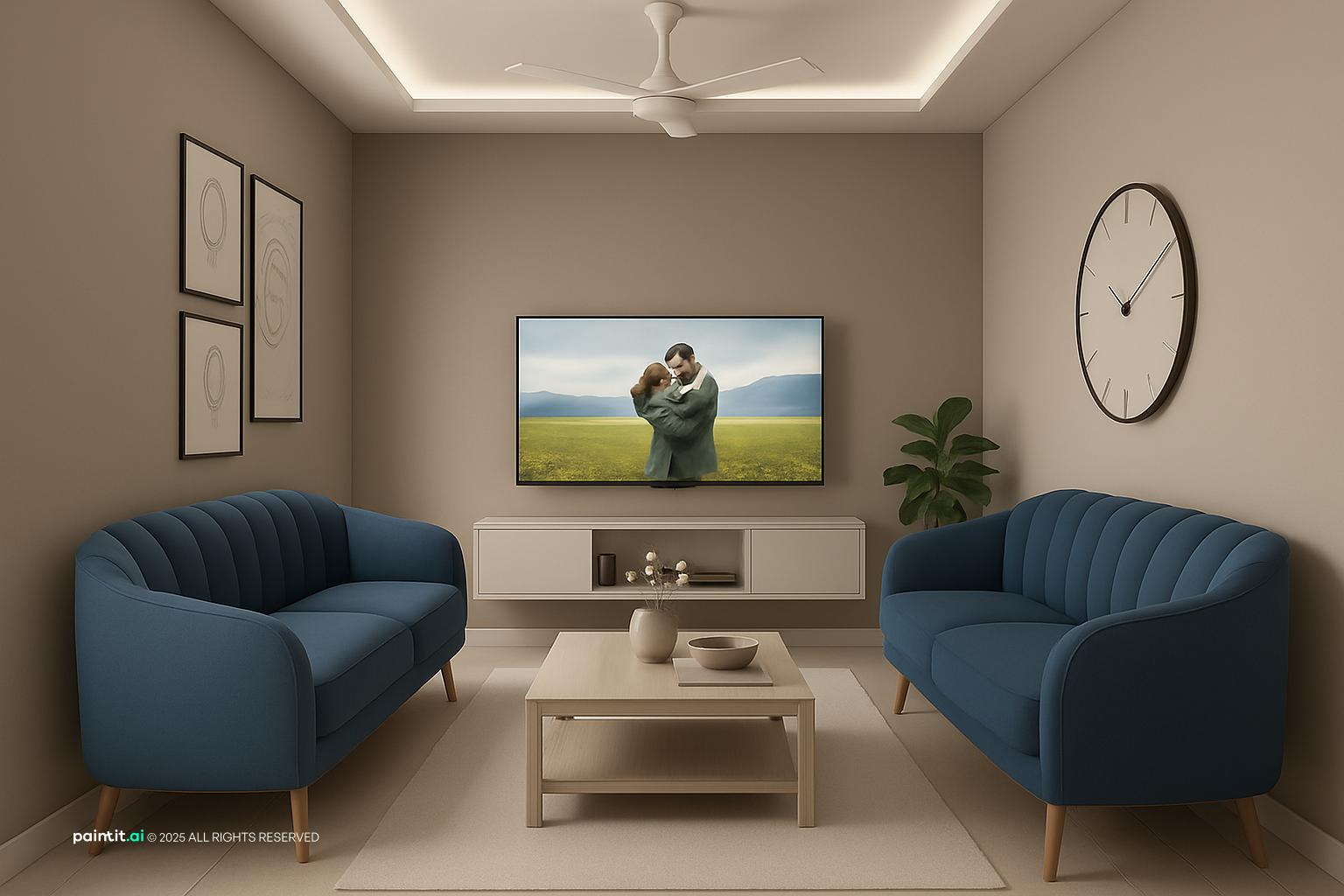 White Floors Living Room - Elegant Interior Design | Paintit.ai - 31