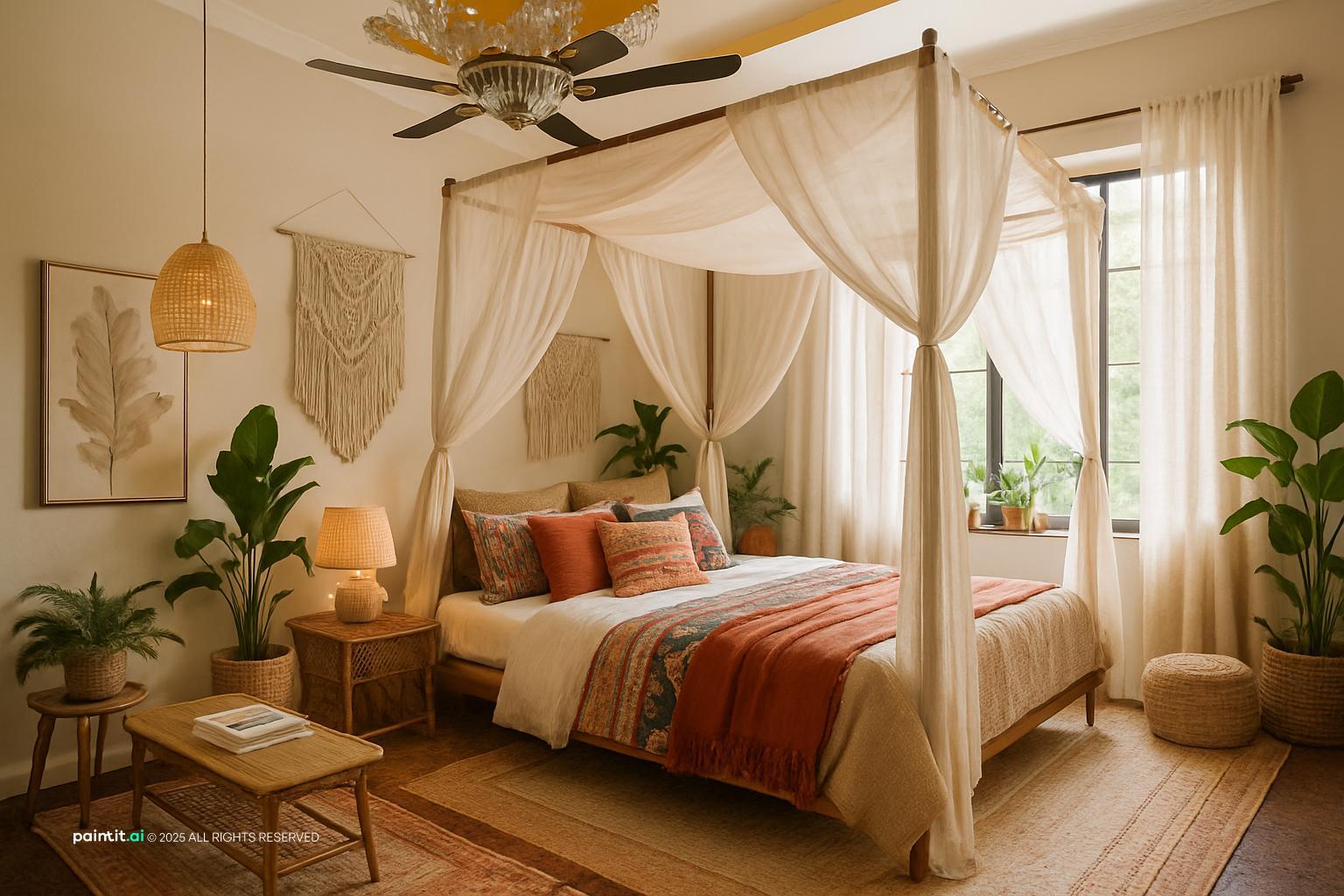 Boho Coastal Living Room: Design Inspiration | Paintit.ai - 4