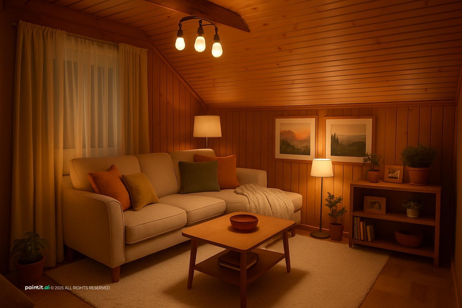 Log Cabin Living Room - Design Ideas | Paintit.ai - 25