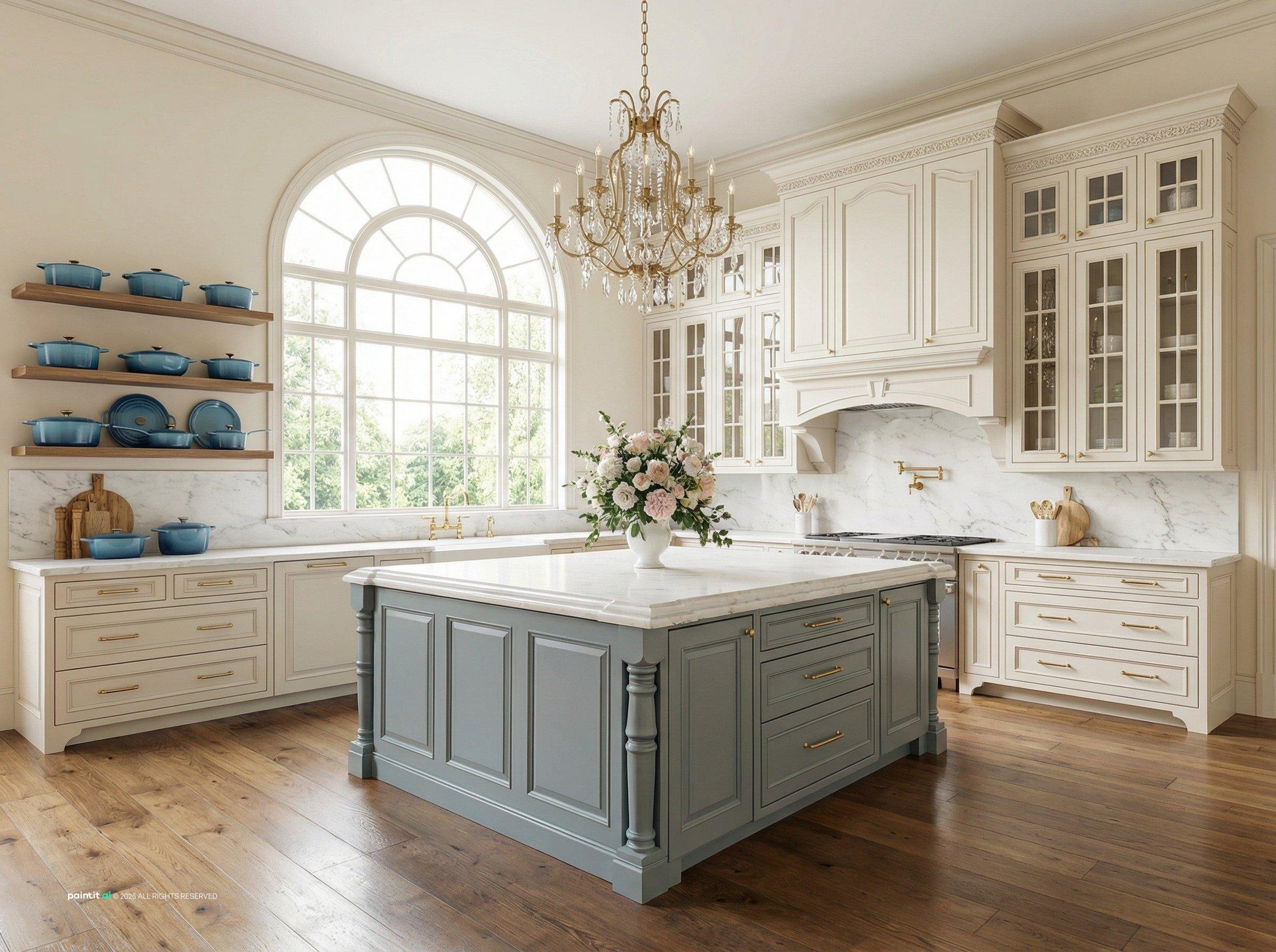 Napa Valley style interior with oak stone linen and warm wine country materials 6