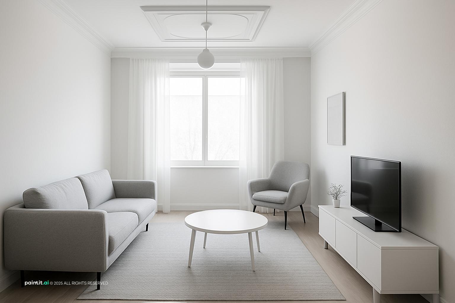 Zen Minimalist Living Room - Serene Interior Ideas | Paintit.ai - 32