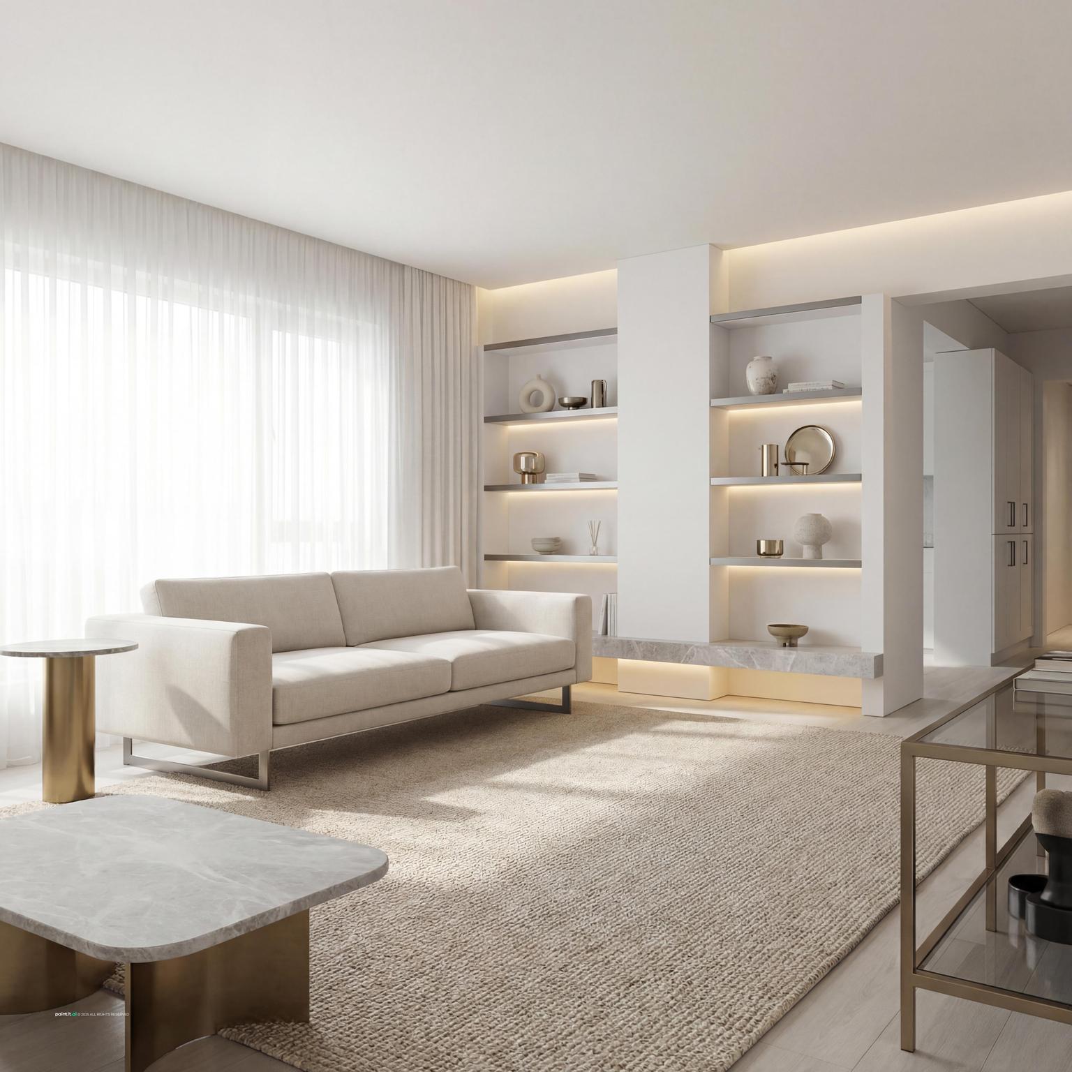 Small Zen Living Room - Design Concepts | Paintit.ai - 10