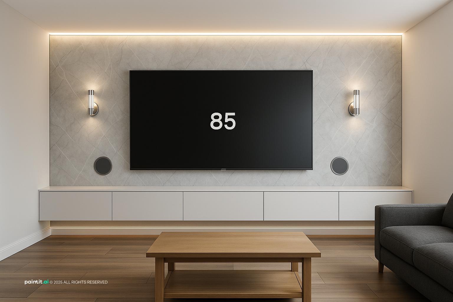 White Marble Living Room - Elegant Design Concepts | Paintit.ai - 11