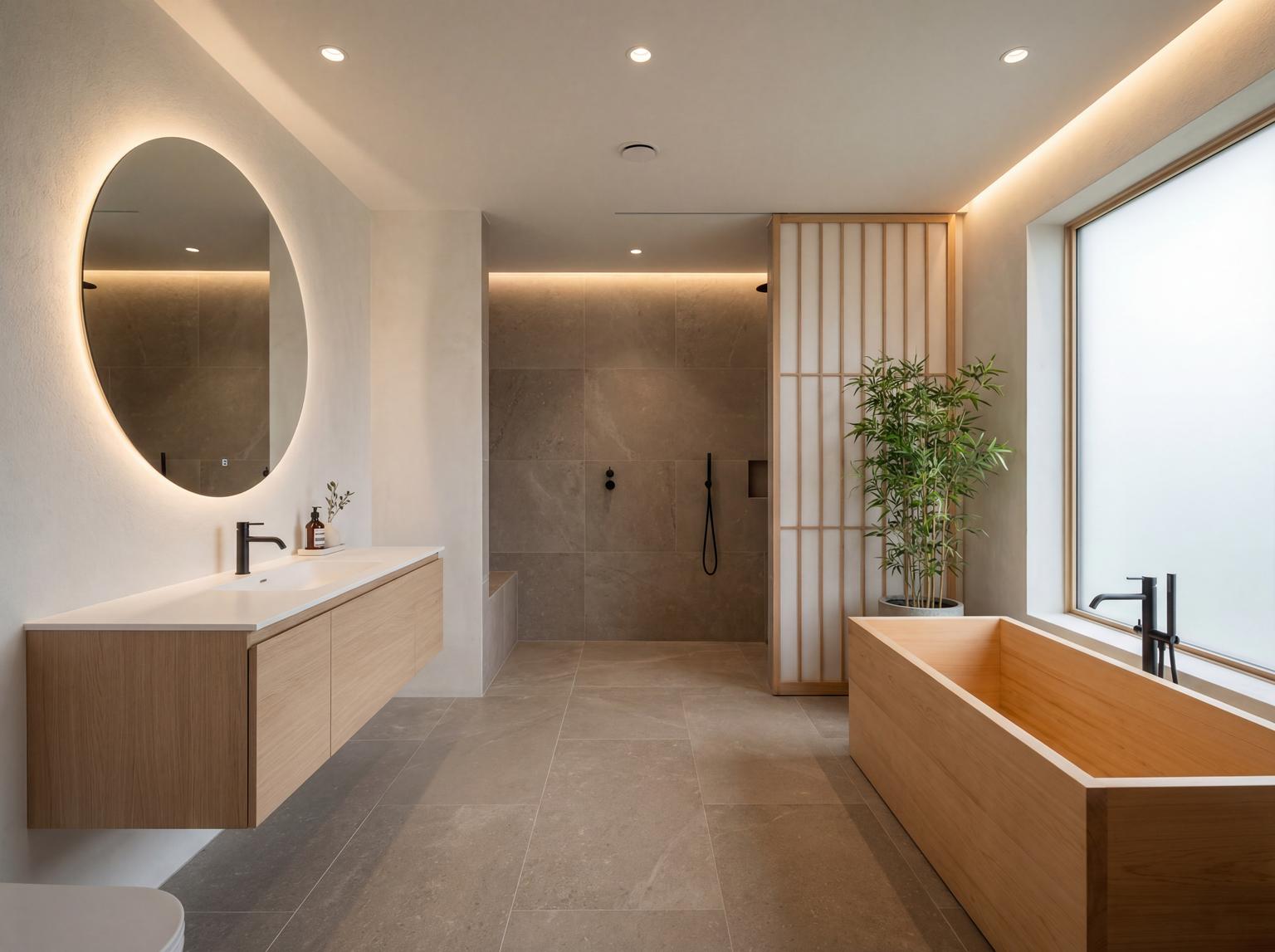 Stunning Japandi Bathroom Design for Muji Style Interior Design