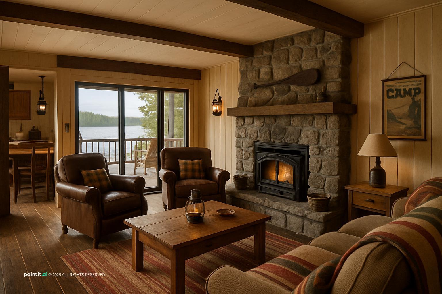 Wood Stove Living Room - Design Inspiration | Paintit.ai - 28