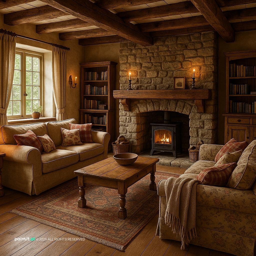 Cottage Living Room: Charming Decor Concepts | Paintit.ai - 8