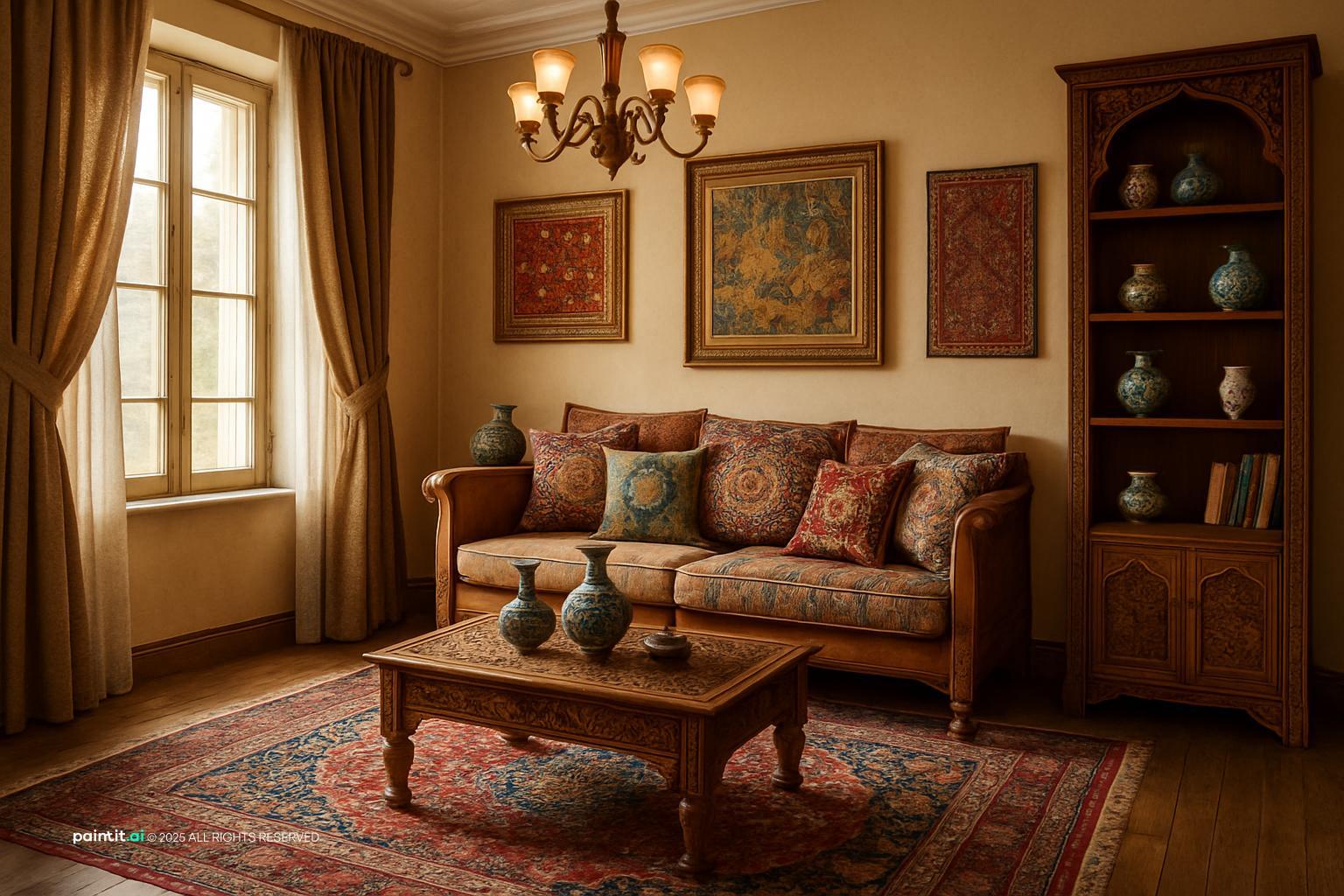 Moroccan Living Room: Exotic Interior Design | Paintit.ai - 31