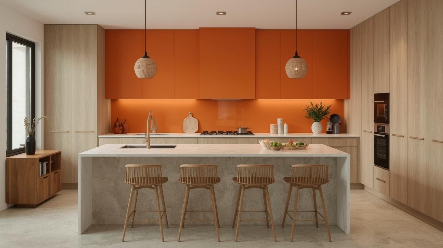 Orange Countertops