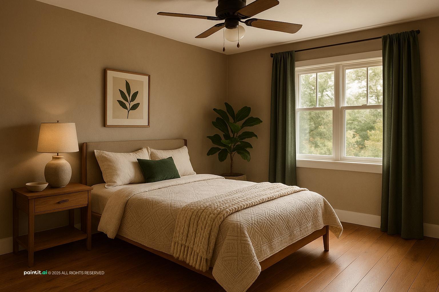 Timber Beams Bedroom for Pacific Northwest Interior Design Style