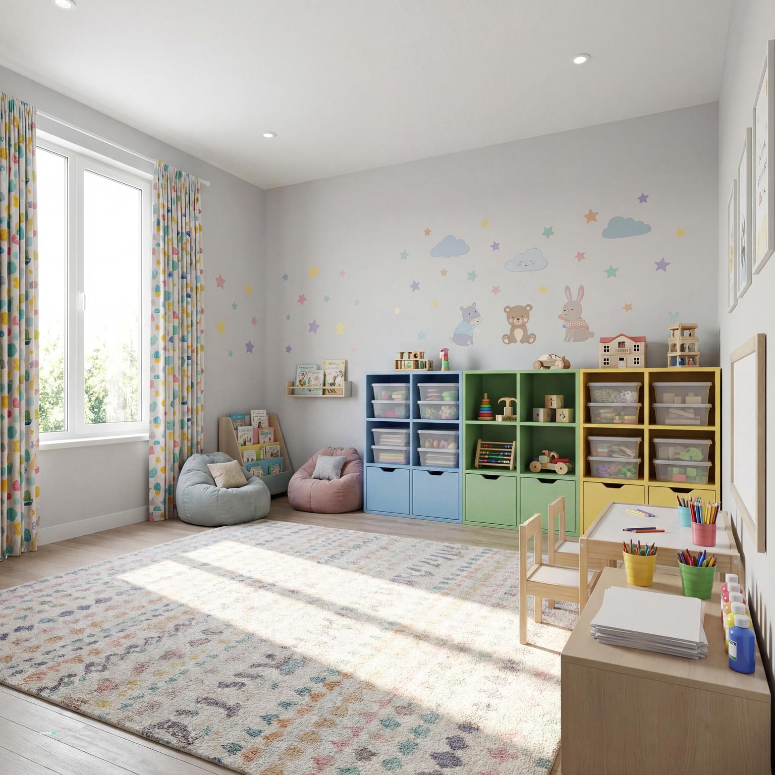 Preschool classroom interior design