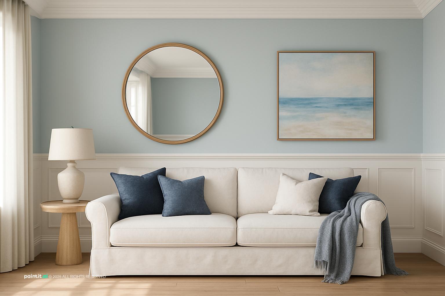 Cape Cod Living Room - Coastal Design | Paintit.ai - 14