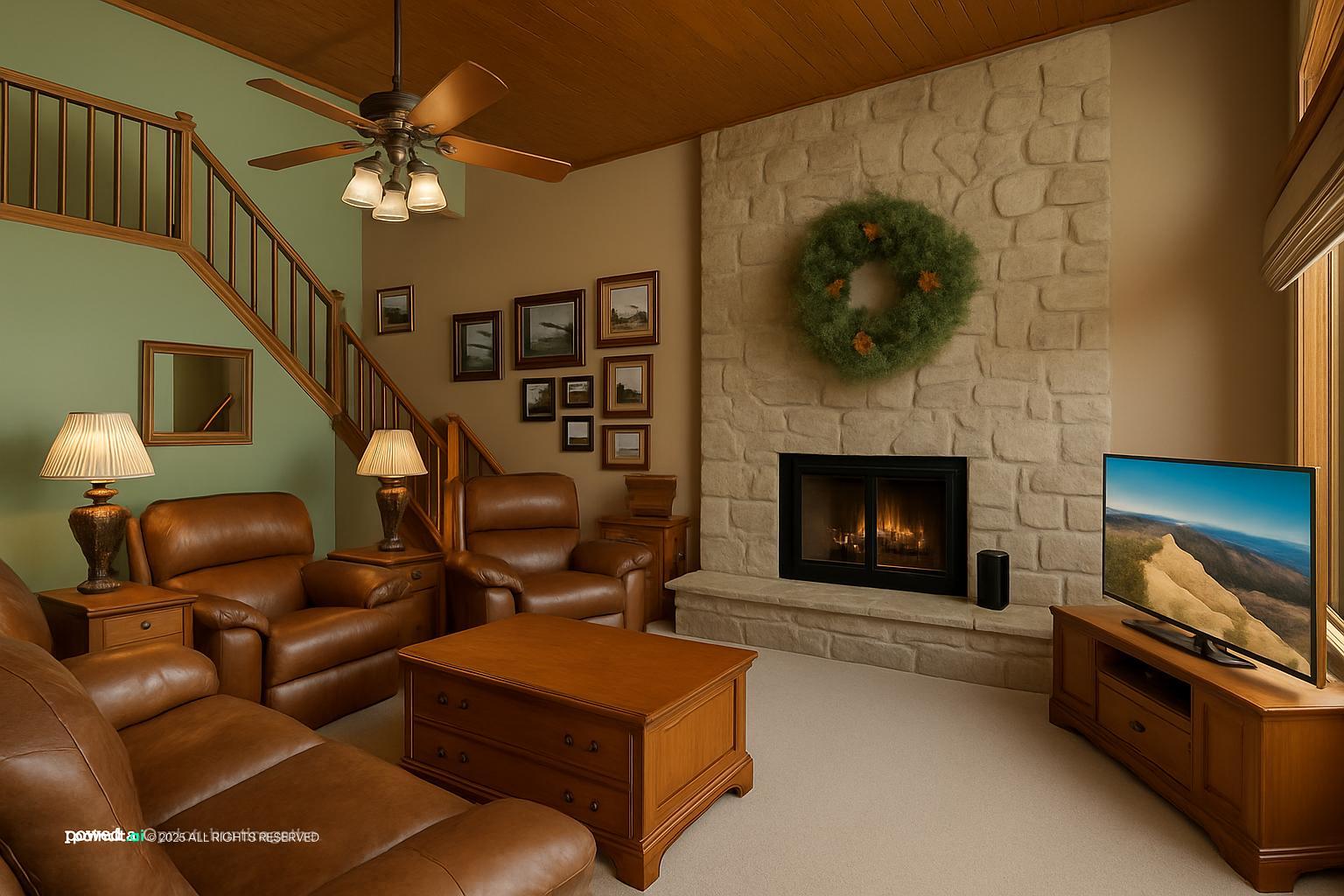 Farmhouse Sage Green Living Room - Design Ideas | Paintit.ai - 10