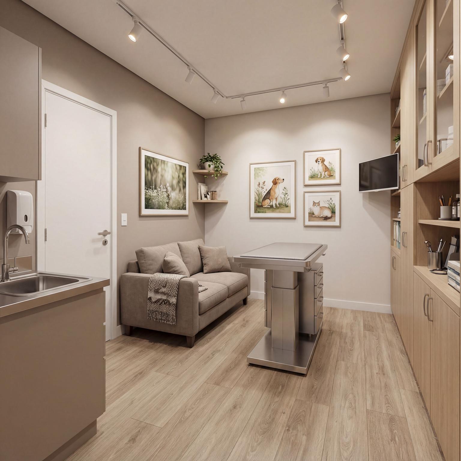 Pet Shop with eco friendly materials and LED lighting
