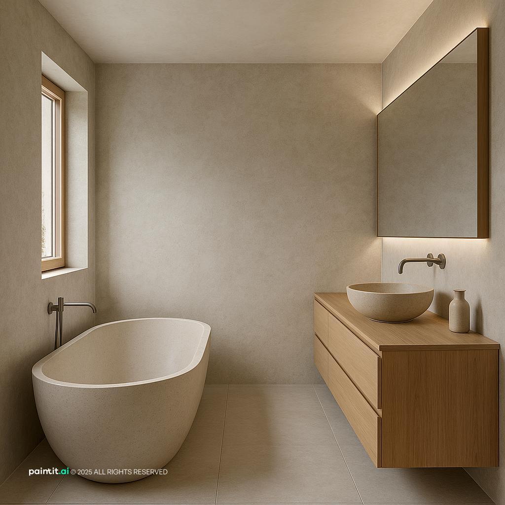 Stunning Japandi Bathroom Design with Light Wood for Muji Style Interior Design