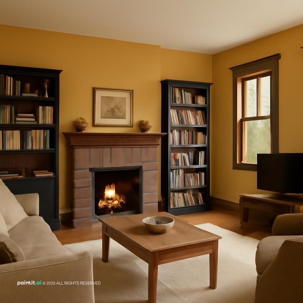 Yellow Living Room - Bright Decor Concepts | Paintit.ai - 22