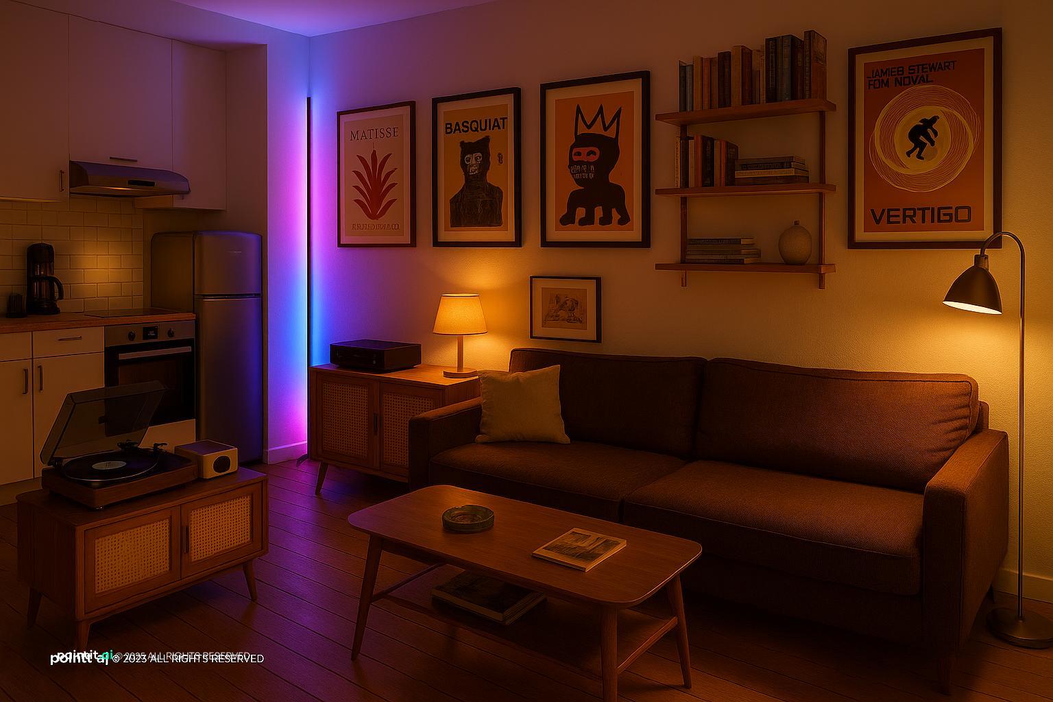 Spooky Halloween Living Room - Haunted Home Styling | Paintit.ai - 8