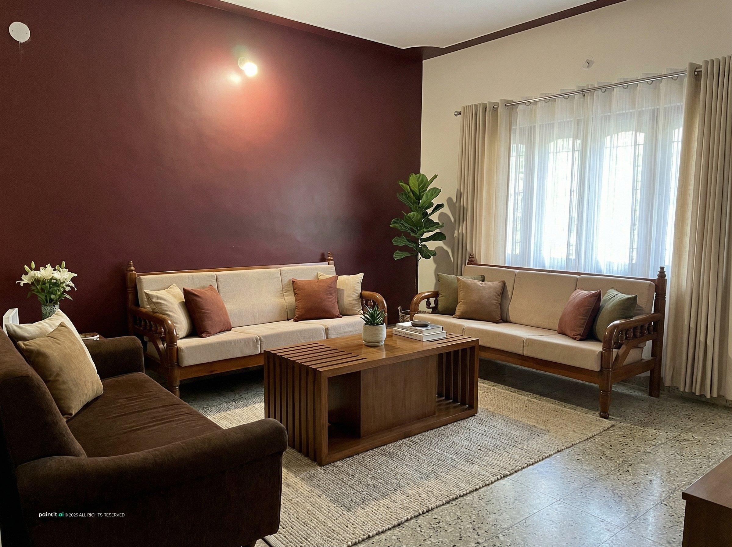 Brown and Beige Living Room Ideas: Elegant Design Concepts | Paintit.ai - 30