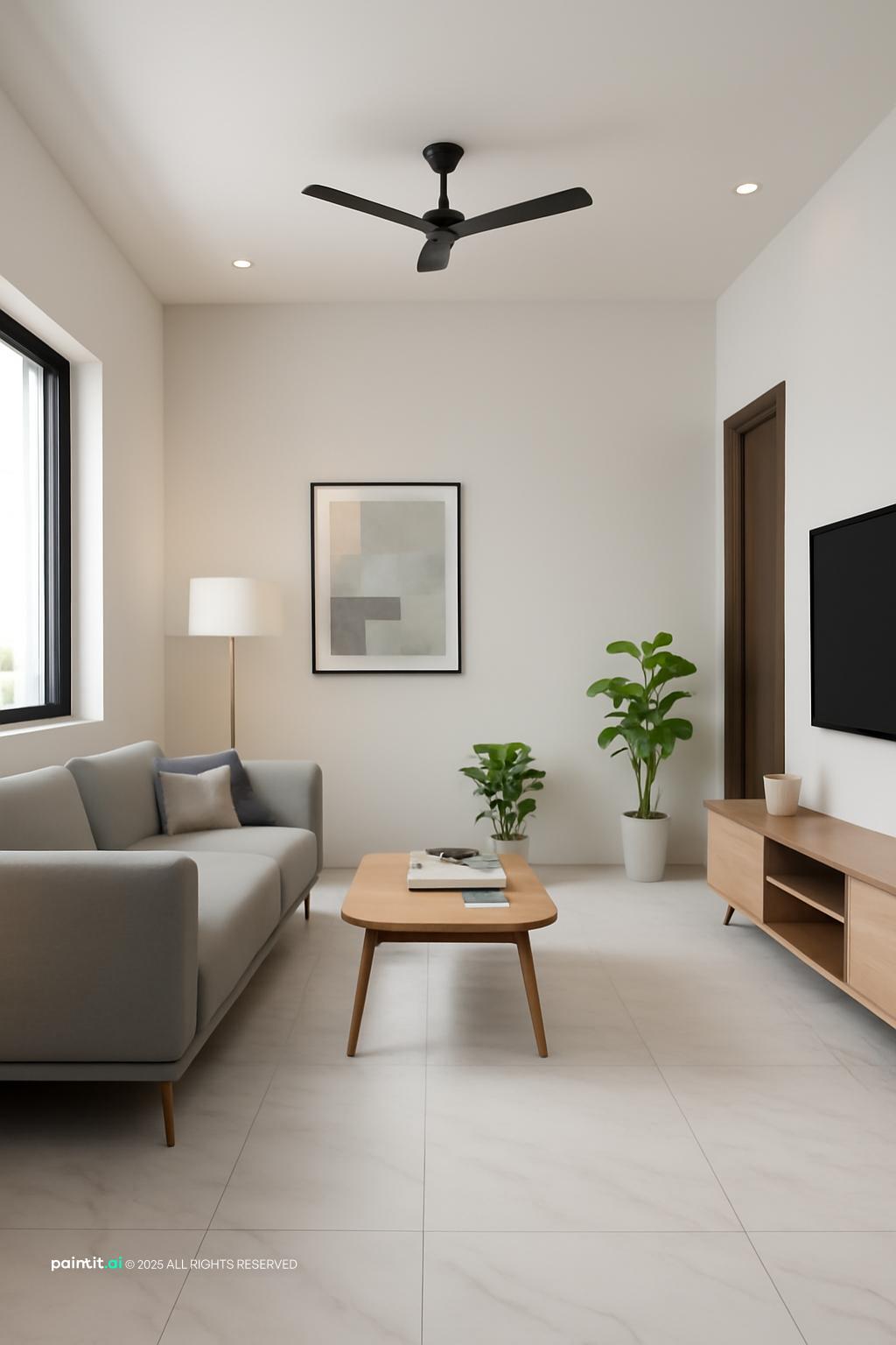 White Marble Living Room - Elegant Design Concepts | Paintit.ai - 24