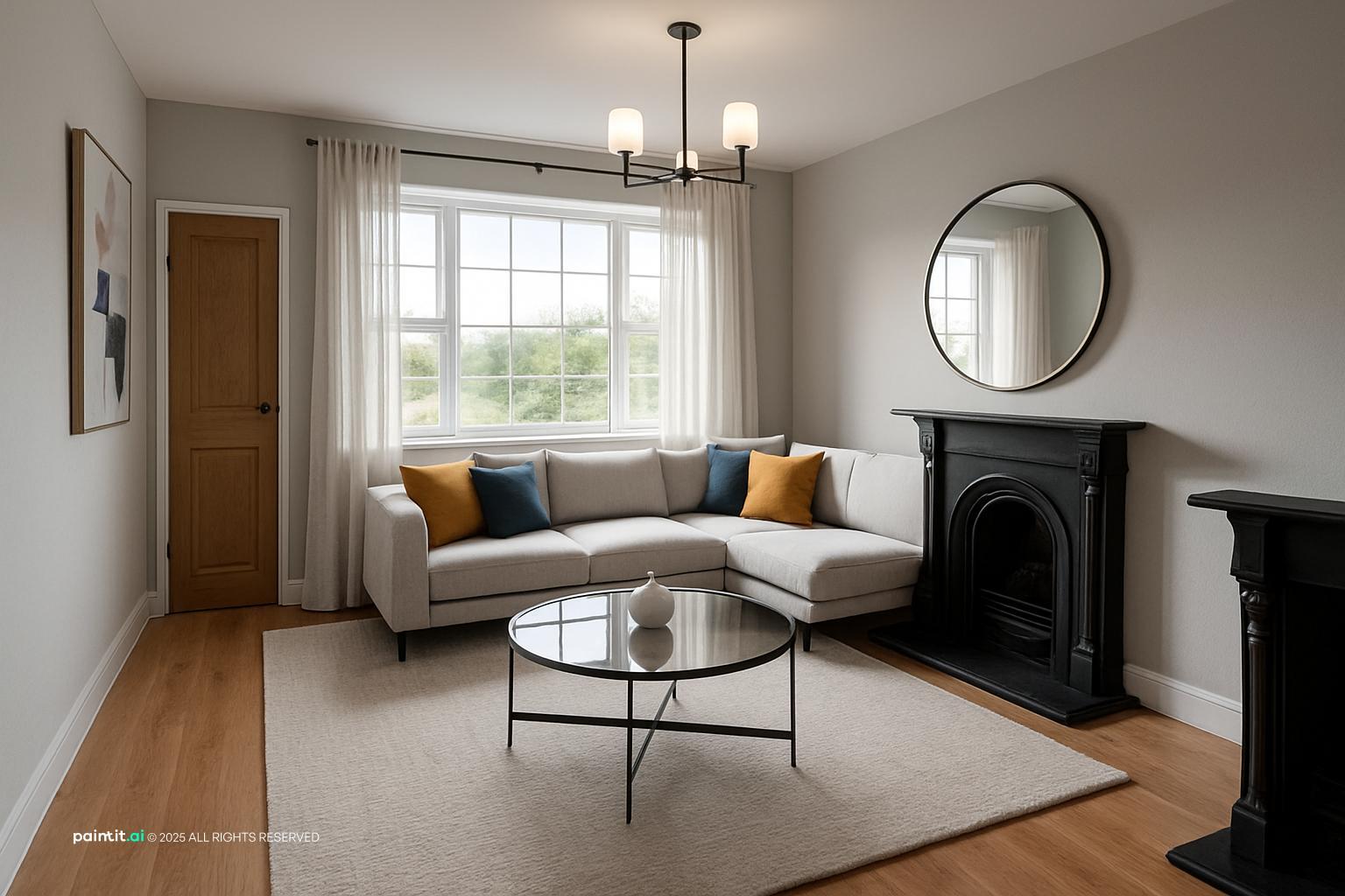 Yellow and White Living Room - Chic Interior Design Guide | Paintit.ai - 21