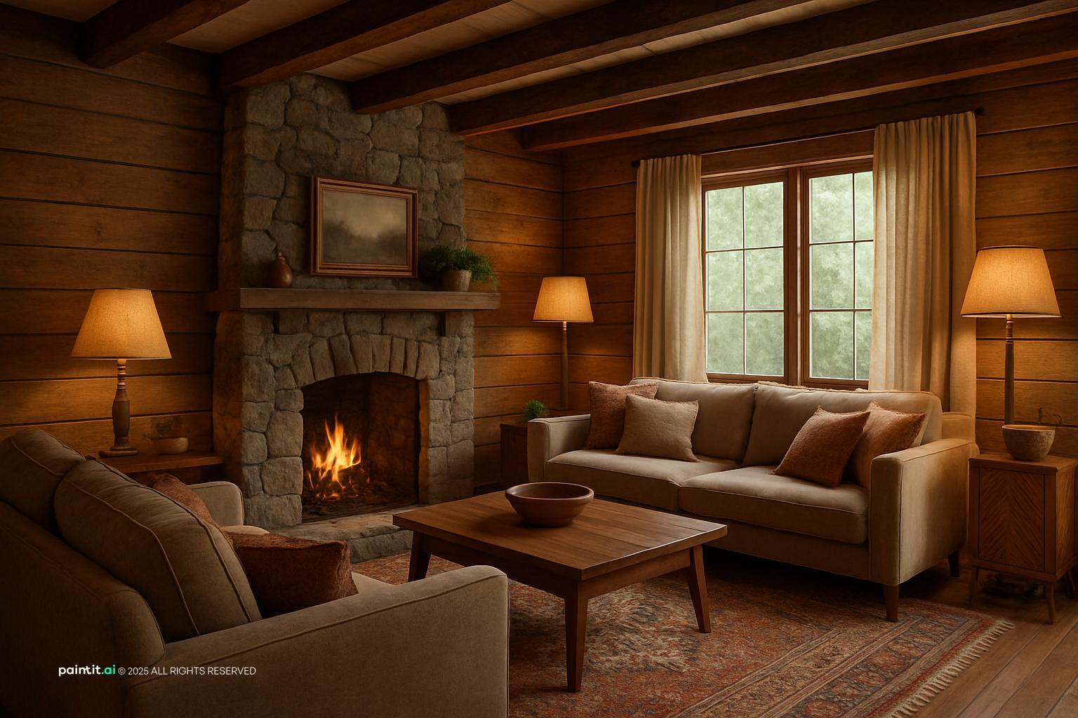 Old Rustic Old Vintage Living Room: Design Inspiration | Paintit.ai - 24