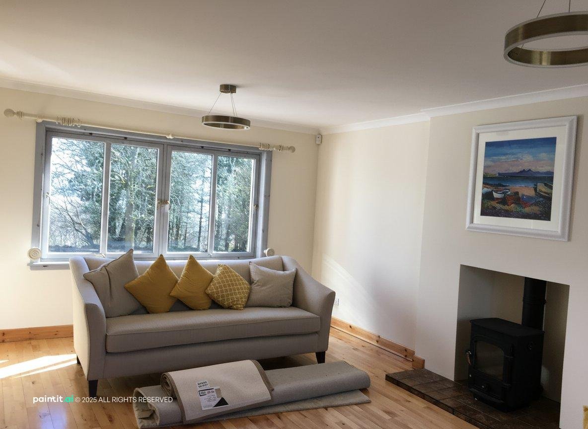 Yellow and White Living Room - Chic Interior Design Guide | Paintit.ai - 30