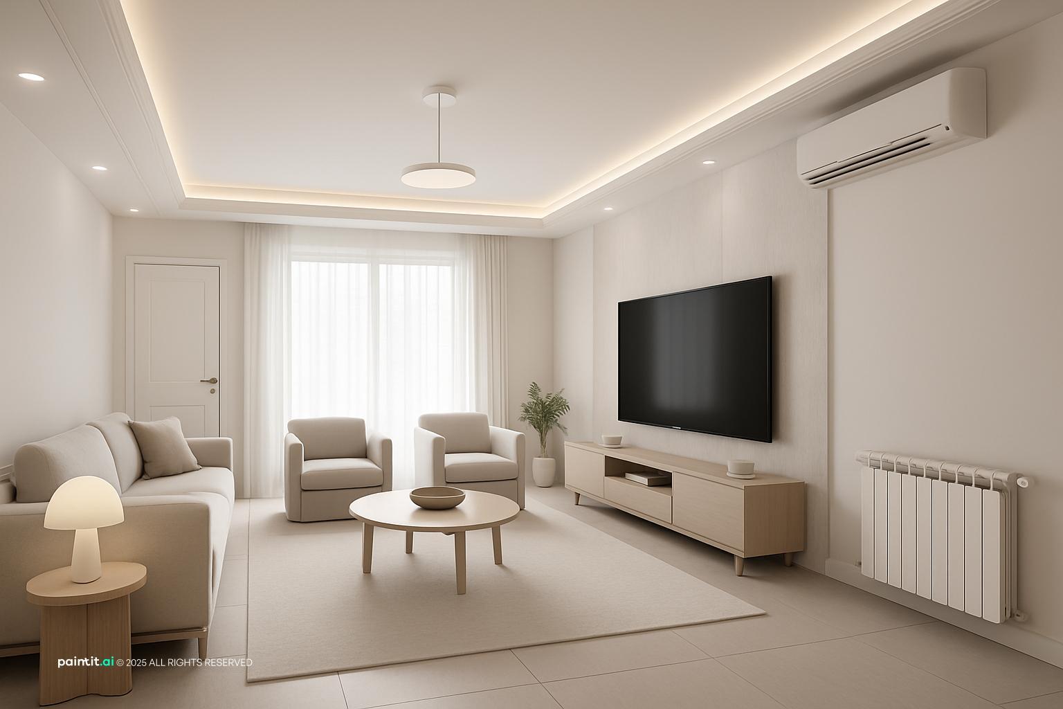 White Small Living Room Ideas - Design Inspiration | Paintit.ai - 31