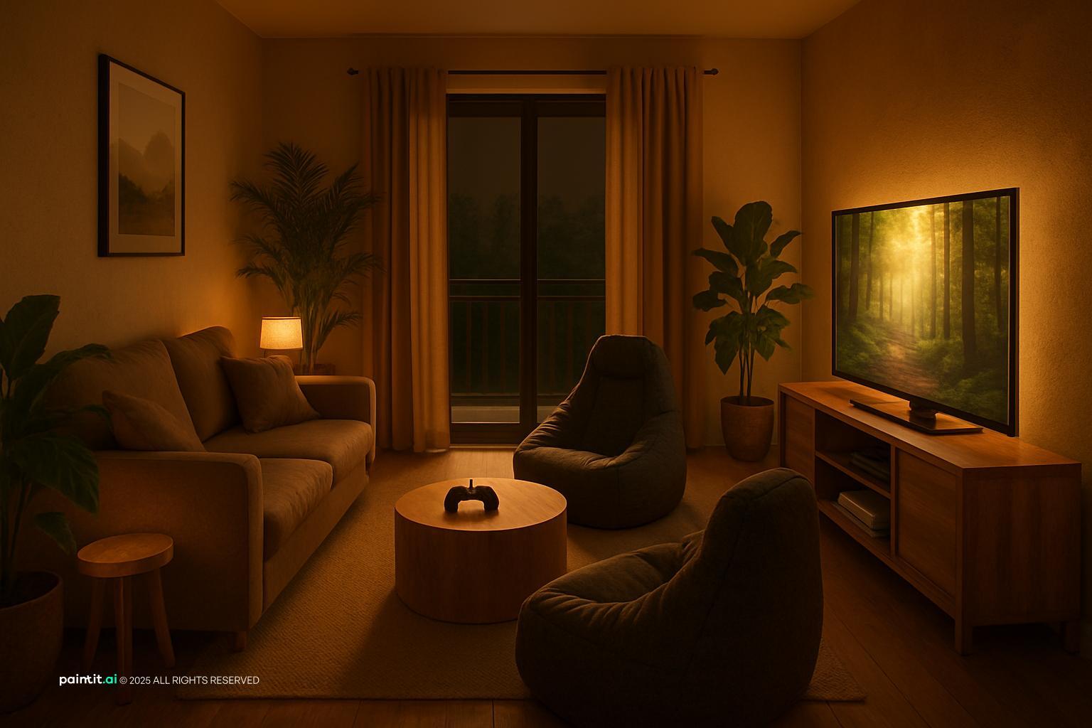 Yellow or White Light for Living Room - Lighting Choices | Paintit.ai - 11