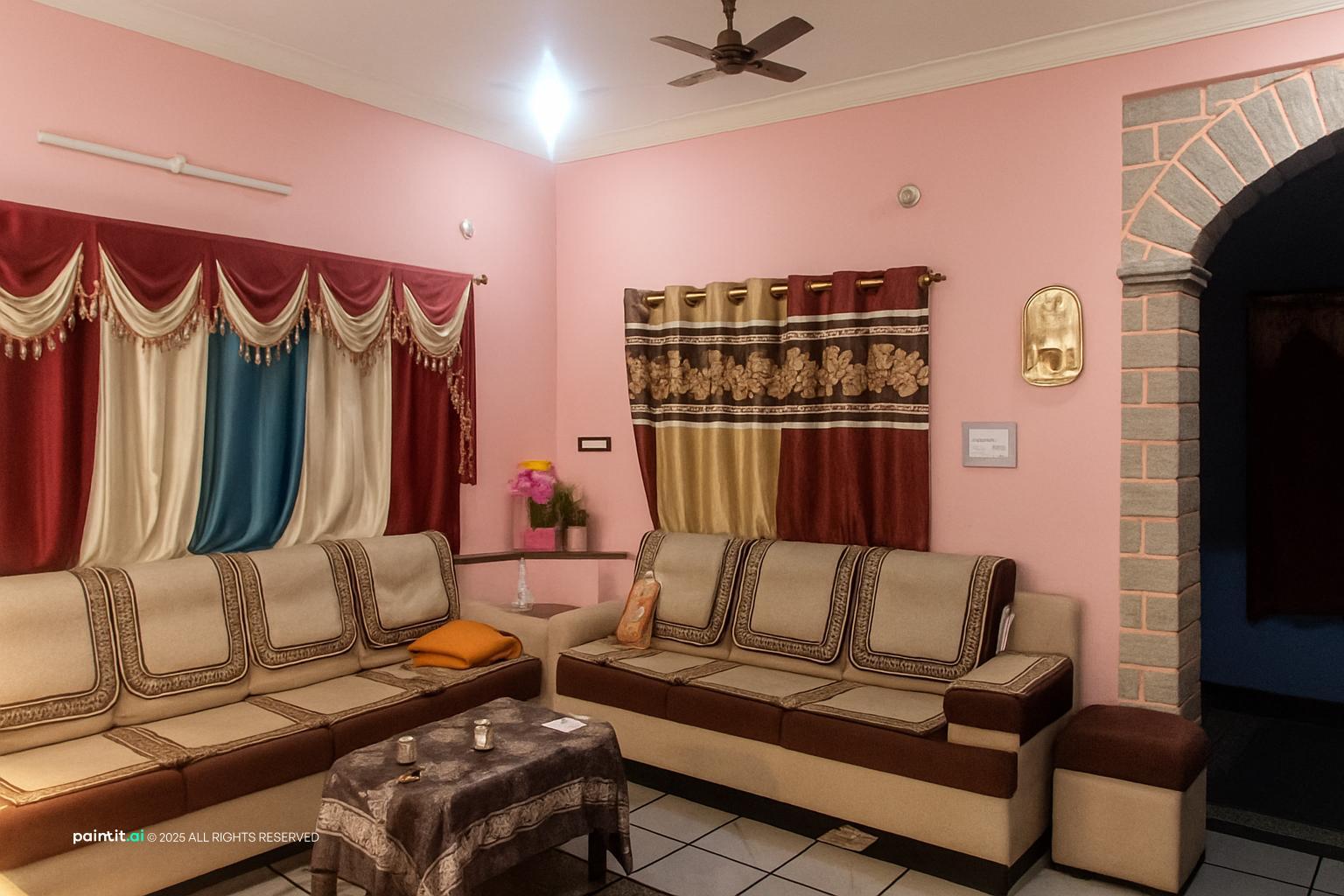 Vintage Pink Living Room - Interior Styling Guide | Paintit.ai - 32