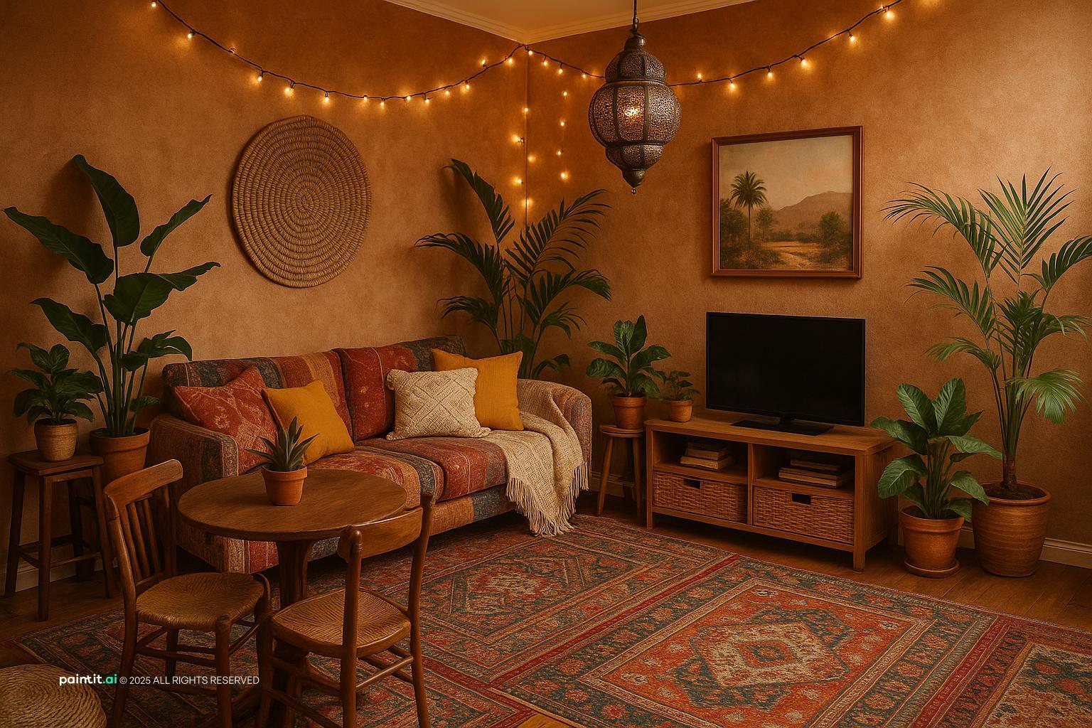 Earthy Living Room - Natural Design Inspiration | Paintit.ai - 8